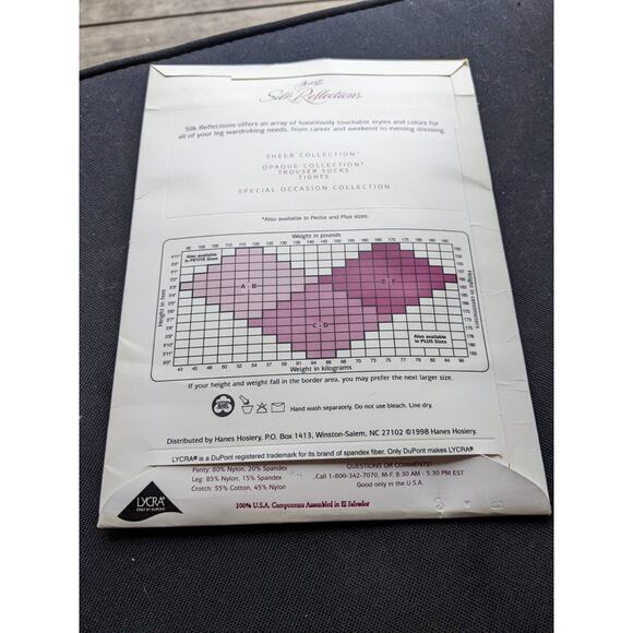 Hanes Silk Reflections Taupe Sheer Control-Top Reinforced Toe Pantyhose AB #718 - Picture 3 of 4